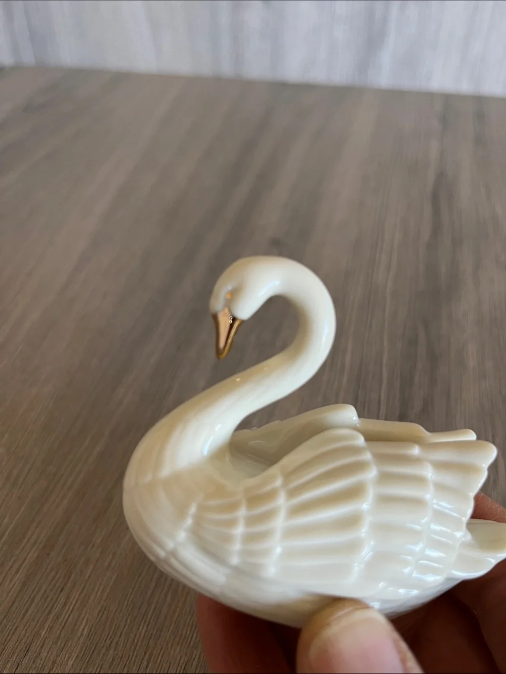Lenox Porcelain Swan Card Holder - Picture 4 of 7